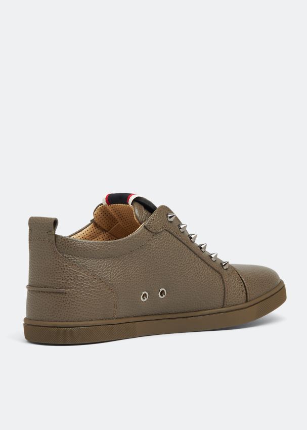 Christian Louboutin Grey Suede F.A.V Fique A Vontade Sneakers Size 43.5  Christian Louboutin