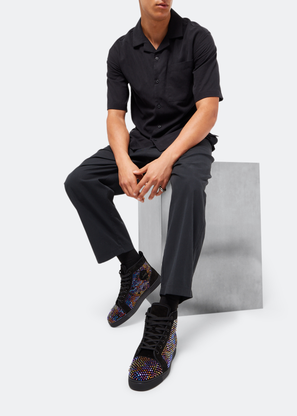 Christian Louboutin Louis Strass Loubiguana sneakers for Men - Black in KSA