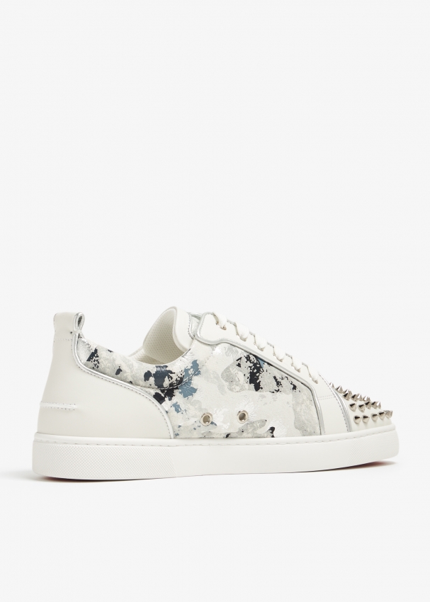 Christian louboutin white sneakers with spikes hotsell
