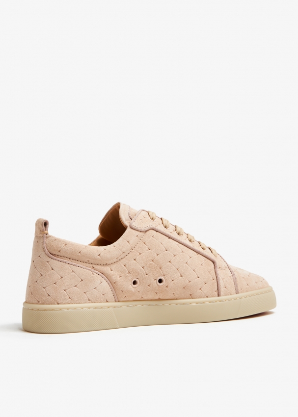 Louboutin sneaker beige sale