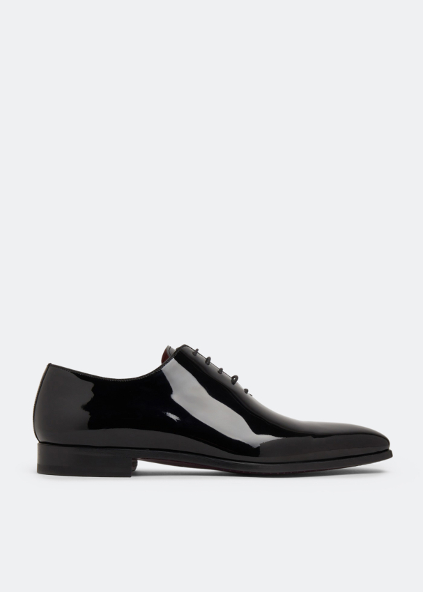 Magnanni Leather Oxford lace-up shoes for Men - Black in UAE | Level Shoes