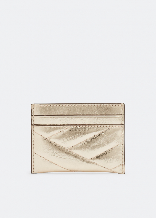 Kira chevron online leather card case