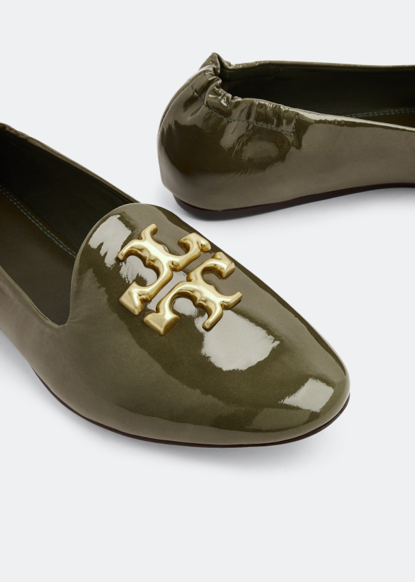 Green tory burch flats sale