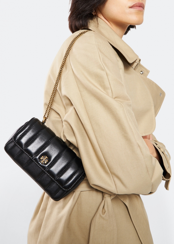 Tory Burch Kira mini flap bag for Women - Black in KSA