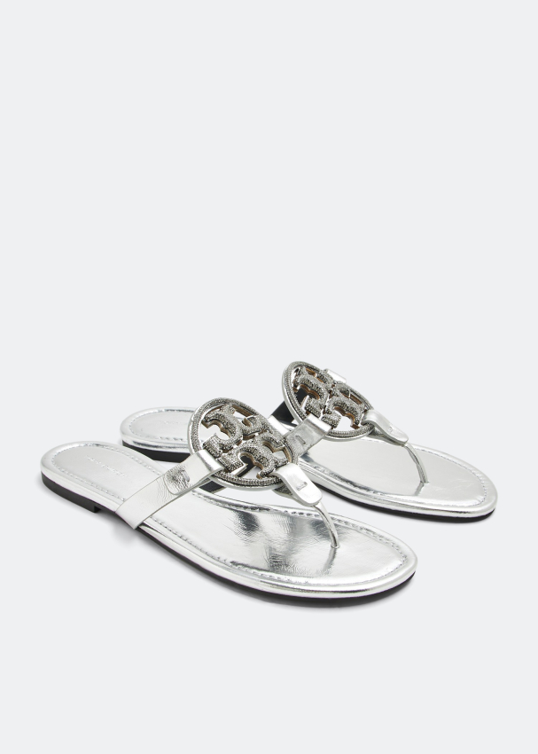Tory Burch Miller Pave sandals for Women Silver in UAE Level Shoes
