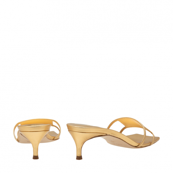 BY FAR Virgo sandals for Women Gold in UAE Level Shoes