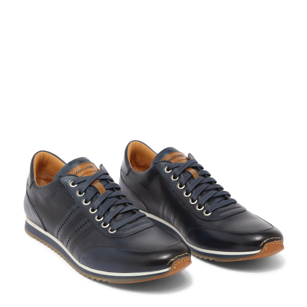 Magnanni Leather sneakers for Men - Blue in KSA | Level Shoes