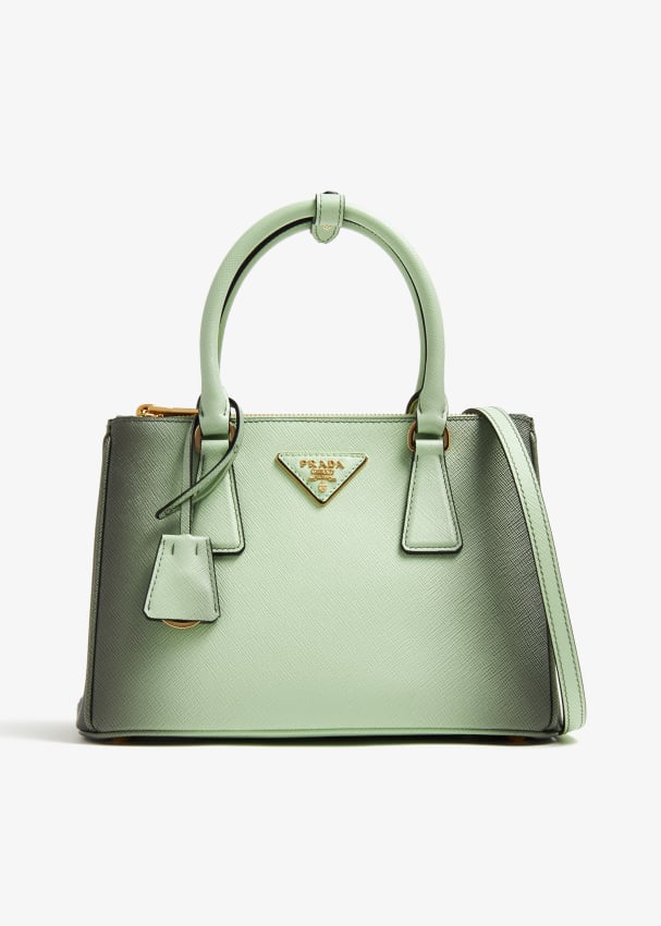 Prada Galleria ombr small leather bag for Women Green in UAE