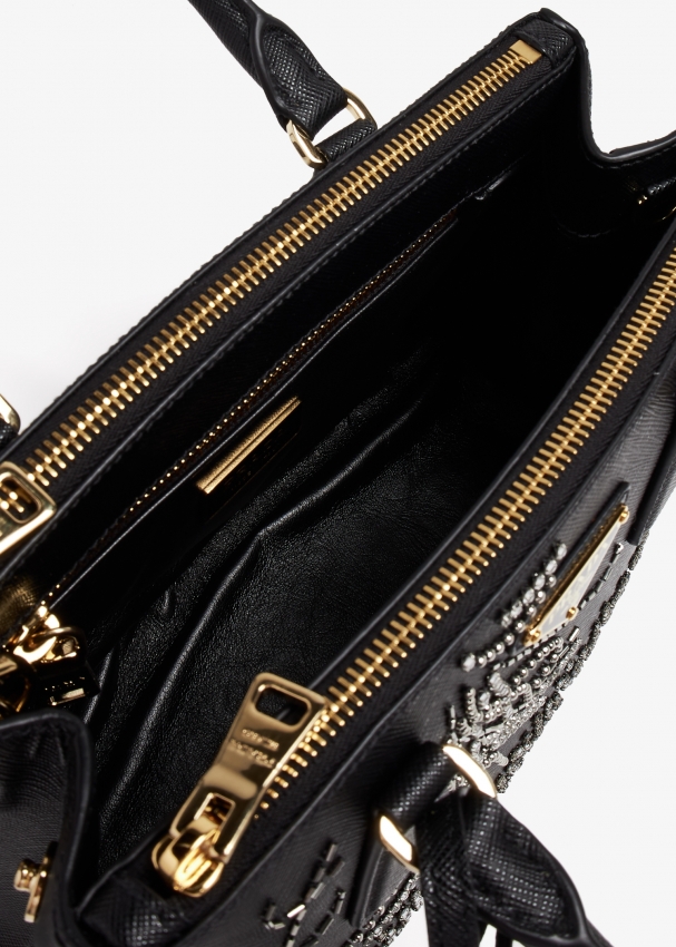 Prada Galleria embellished bag for Women Black in UAE Level Shoes