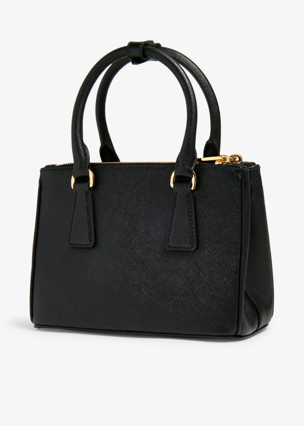 Prada Galleria leather mini bag for Women Black in KSA Level Shoes