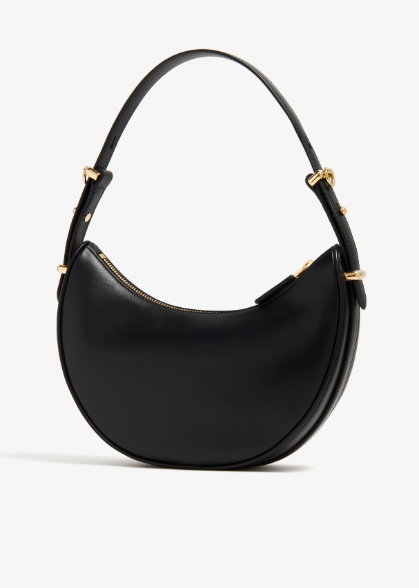 Prada Arqué leather shoulder bag for Women - Black in UAE | Level Shoes