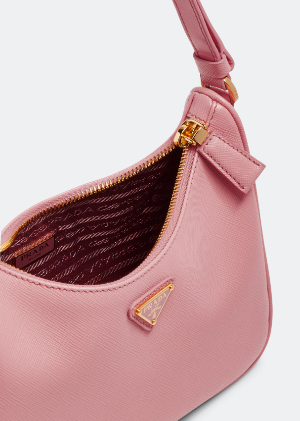 Prada Mini Bag Nylon and Saffiano Leather Pink in Nylon/Leather