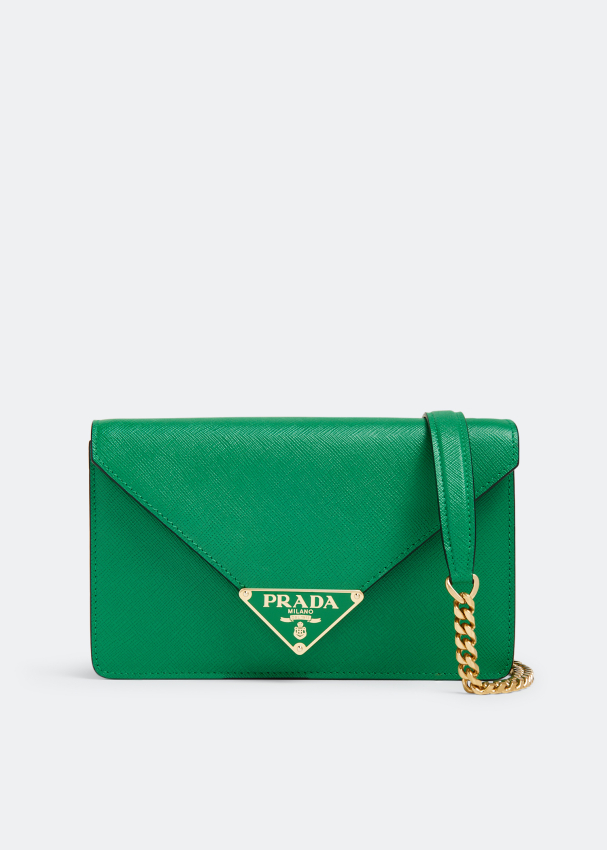 Sage Green Small Antique Nappa Leather Tote | PRADA