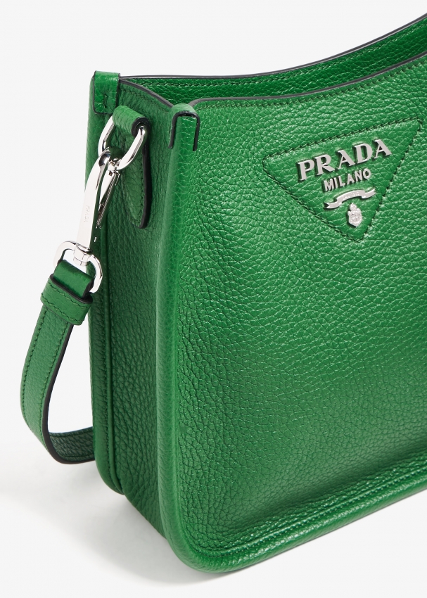 PRADA Nylon Shoulder Bag Green 25 – LuxuryPromise