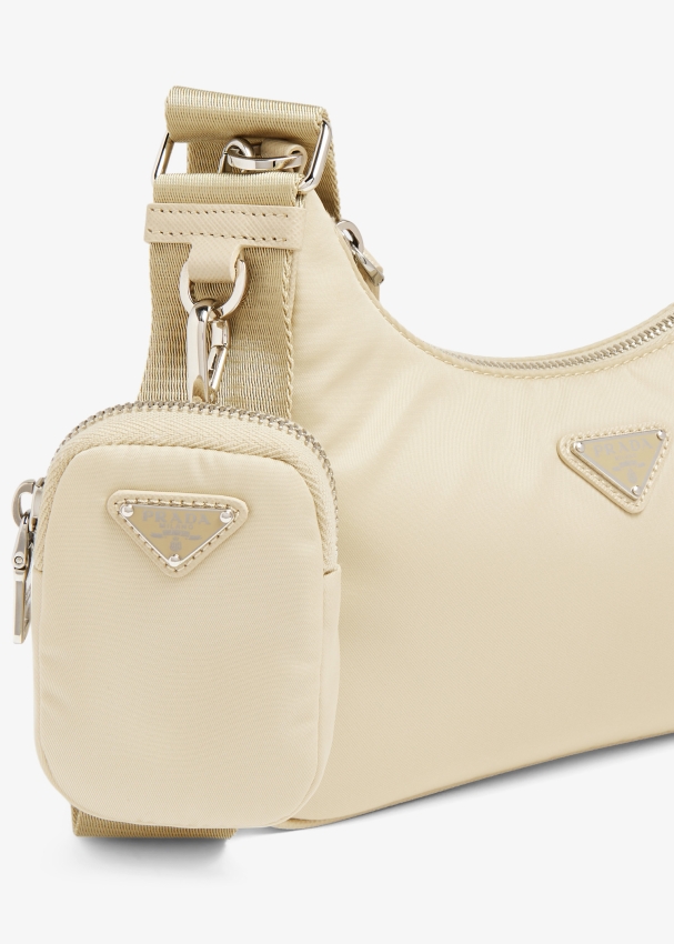 Beige nylon online bag