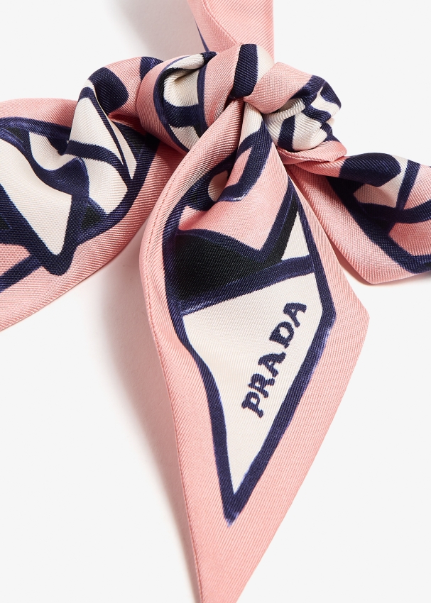 Prada printed ribbon - Blue