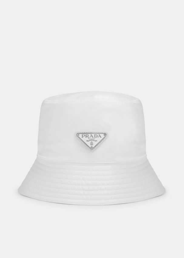 Prada bucket hat white outlet