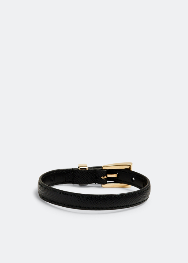 Prada Saffiano leather bracelet for Women Black in Kuwait Level Shoes