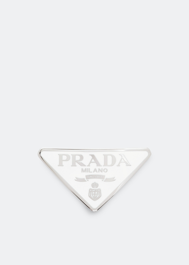 Prada Metal hair clip for Women White in UAE Level Shoes