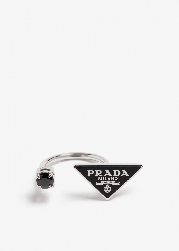 Prada Symbole Ring, Women, Black, Size 11 | Prada jewelry, Accessories,  Dope jewelry