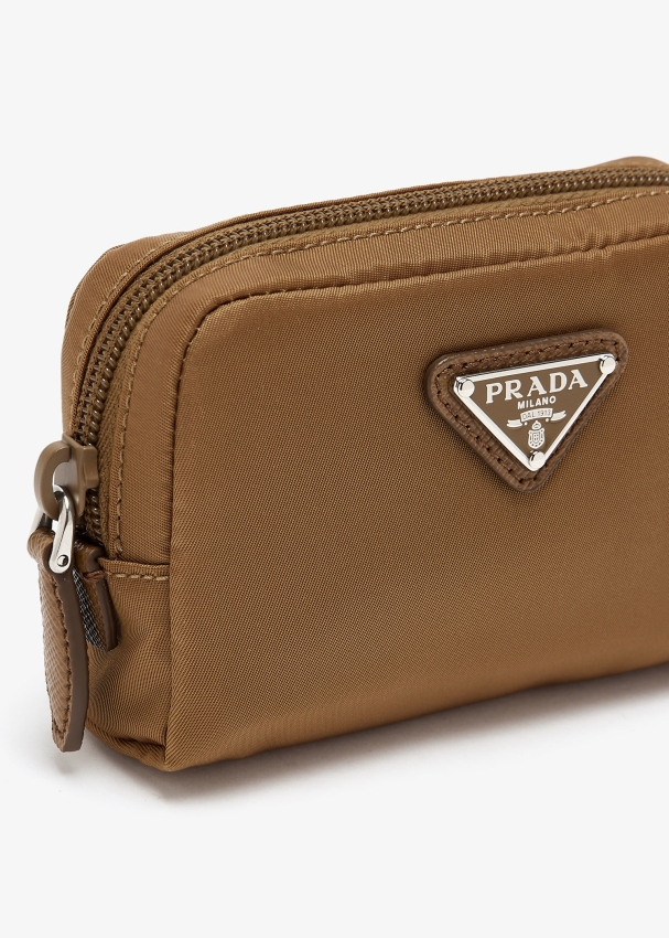 Prada Re-Nylon necessaire pouch for Women - Brown in UAE Prada Re-Nylon necessaire pouch for Women - Brown in UAE