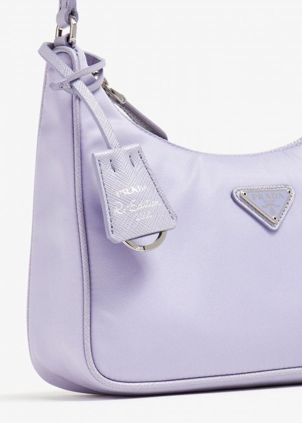 Purple prada sales nylon bag