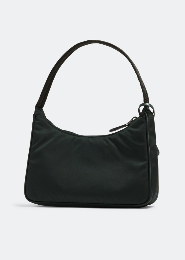 Prada Leather Mini Shoulder Bag, Women, Green