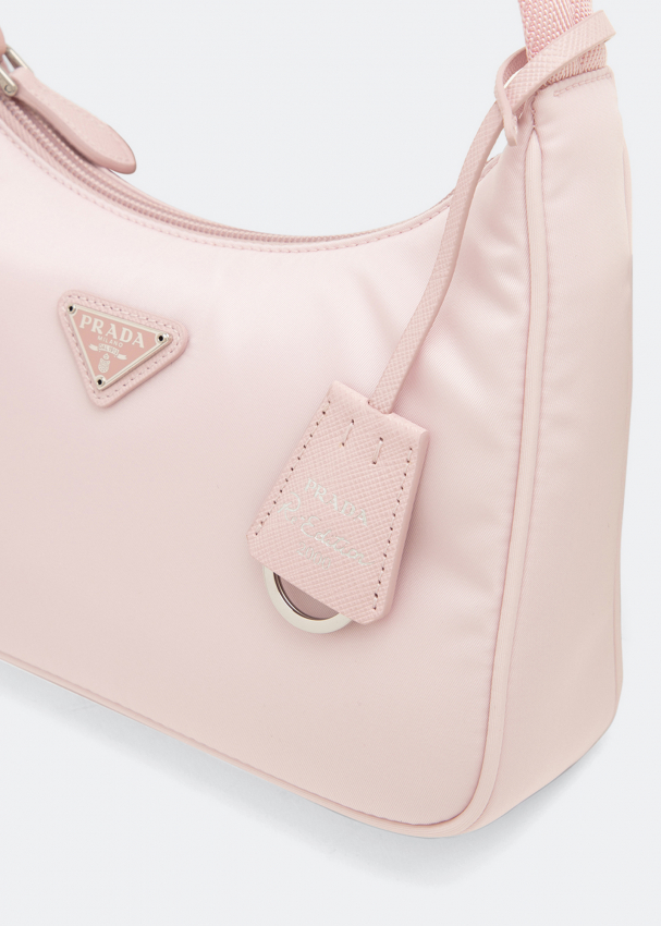 Buy Prada Pink Small Logo Shoulder Bag in Saffiano Leather for WOMEN in  Oman