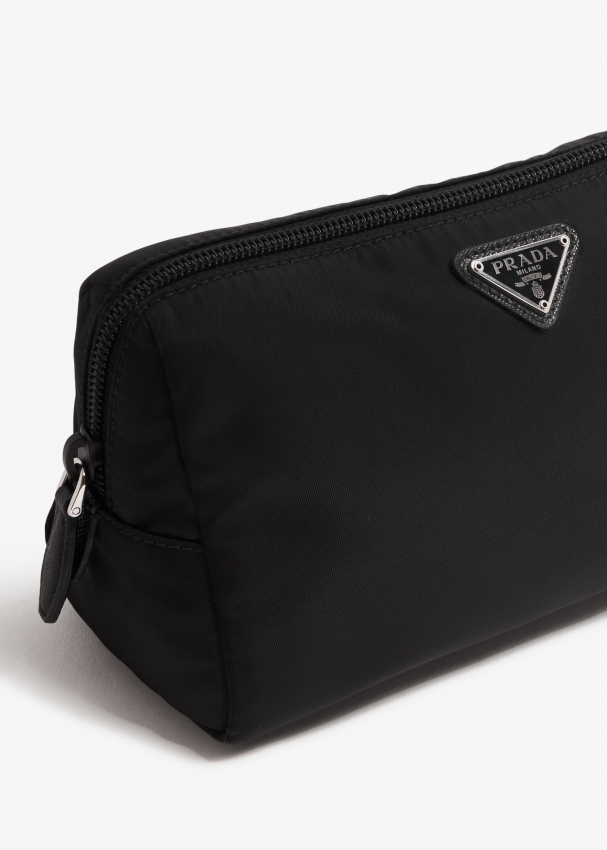 Prada black pouch cheap