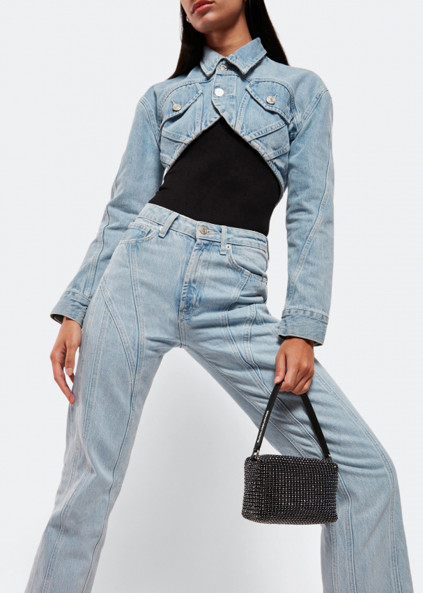 Alexander Wang Heiress medium pouch bag for Women - Blue in