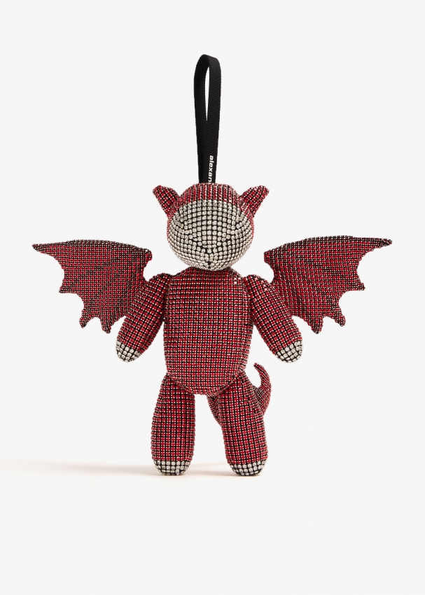 Alexander Wang Crystal mesh heiress dragon wristlet for