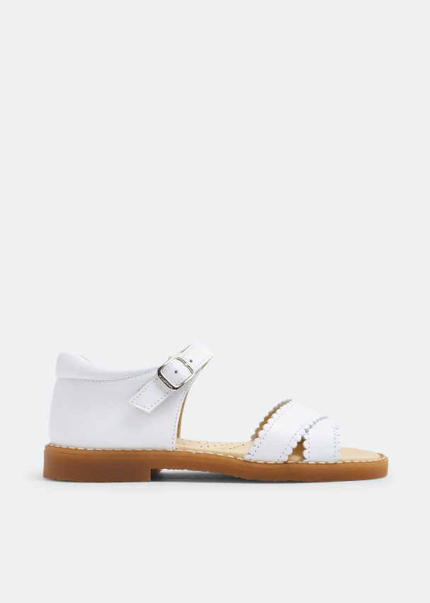 Andanines - White Closed Back Sandal