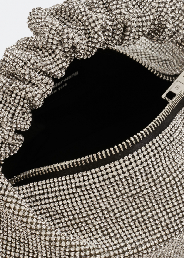 Alexander Wang Scrunchie mini bag for Women - Silver in UAE