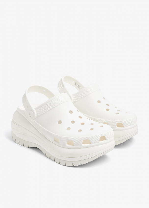 Womens white classic crocs discount
