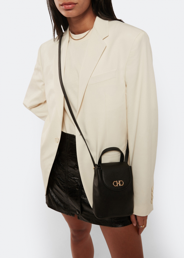 Mini top gancini bag