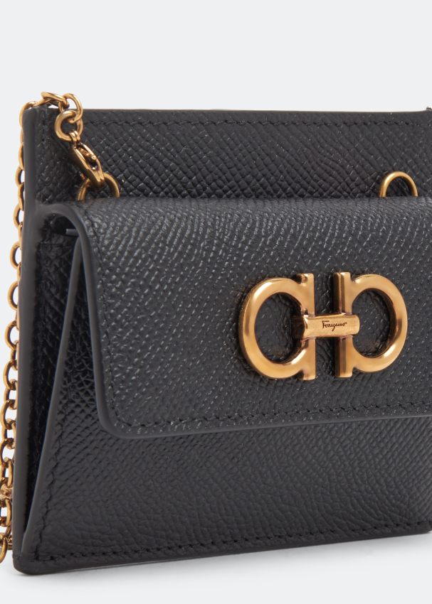 Ferragamo gancini wallet on chain clearance