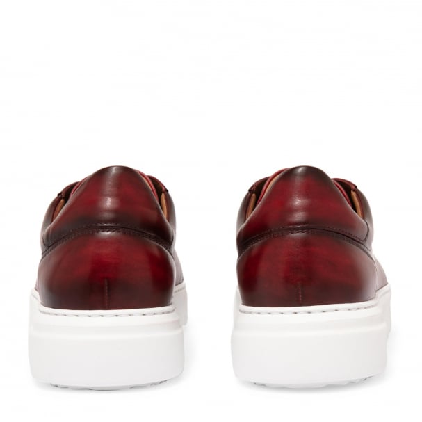 Magnanni Leather sneakers for Men Red in KSA Level Shoes