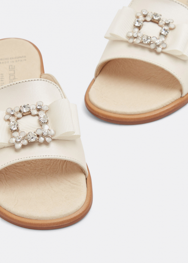 Andanines - White Closed Back Sandal main image 0