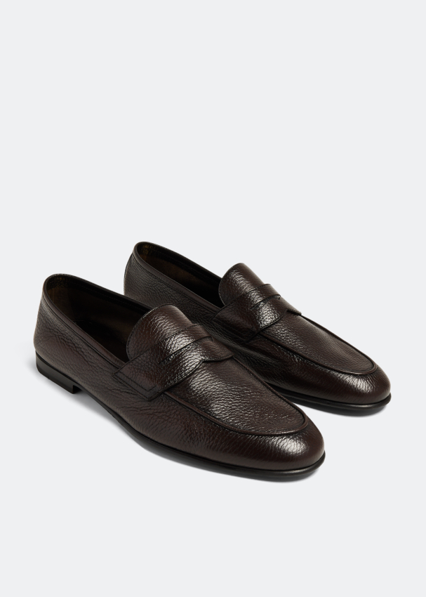 Barrett Leather loafers for Men Brown in UAE Level Shoes