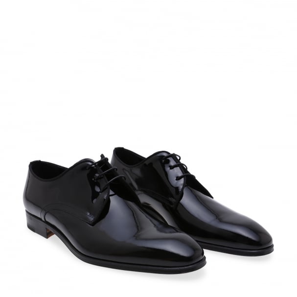 Patent leather hot sale derby shoes