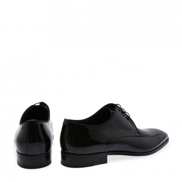 Stemar Patent leather derby shoes for Men Black in UAE Level Shoes