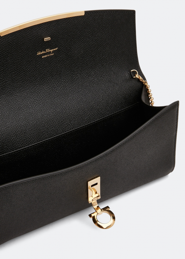 Ferragamo Mini Gancini bag for Women Black in UAE Level Shoes