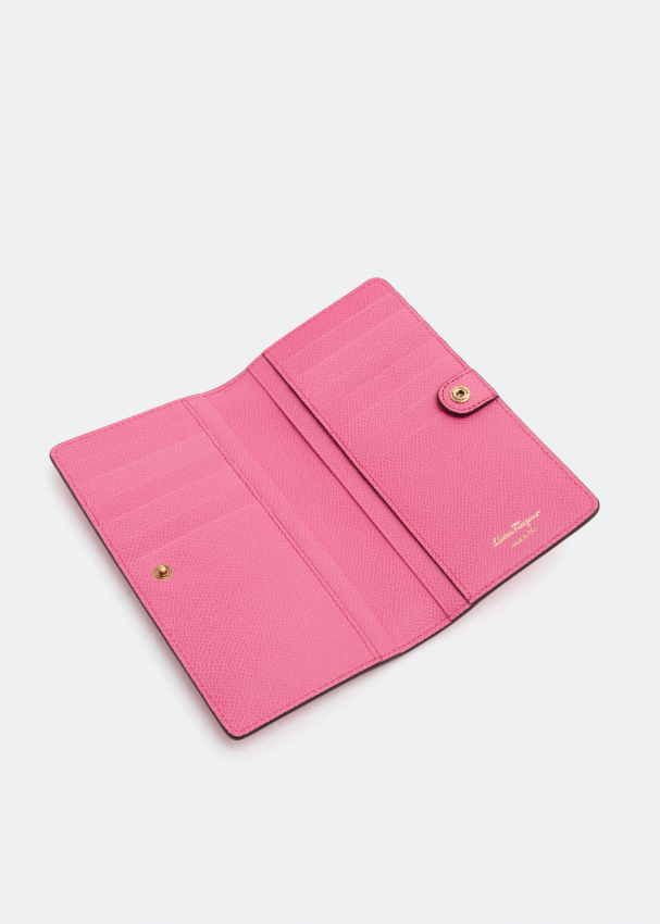 Ferragamo Gancini continental wallet for Women Pink in Kuwait Level Shoes