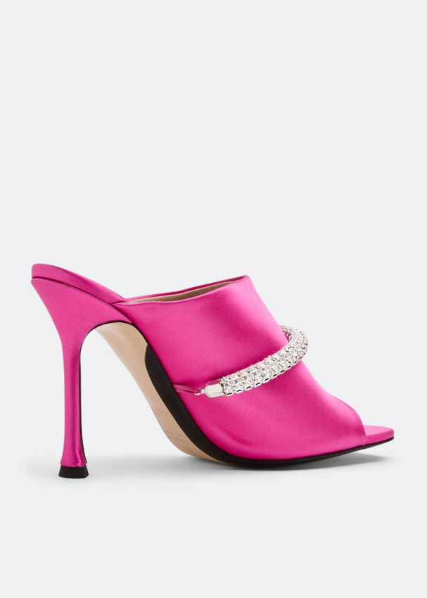 Embellished sales mules heels