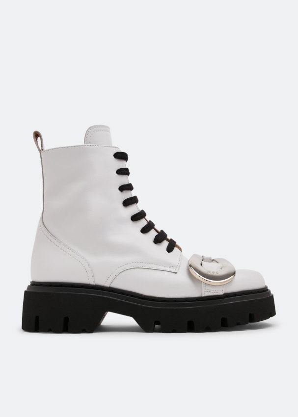 Embellished buckle bootie cheap