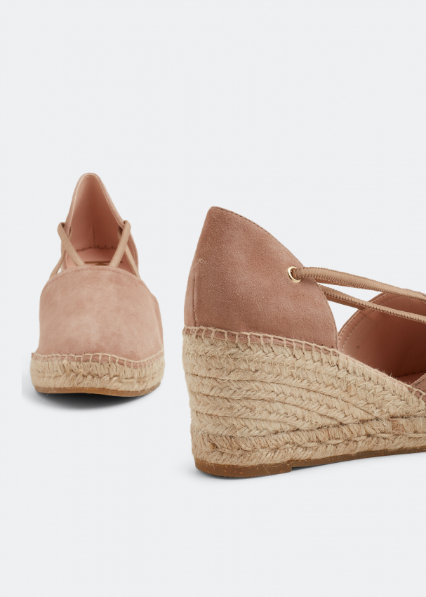 Beige suede hotsell wedges