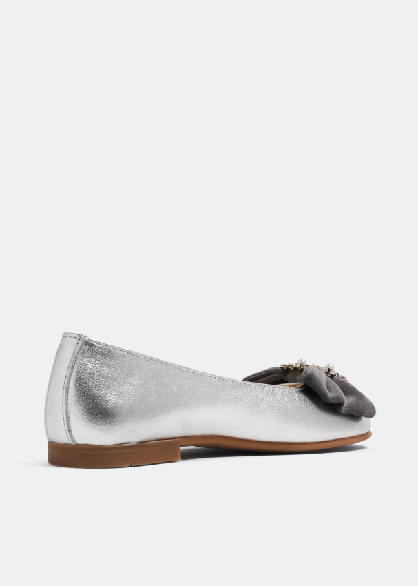 Andanines Childrens Girls Shoes Silver