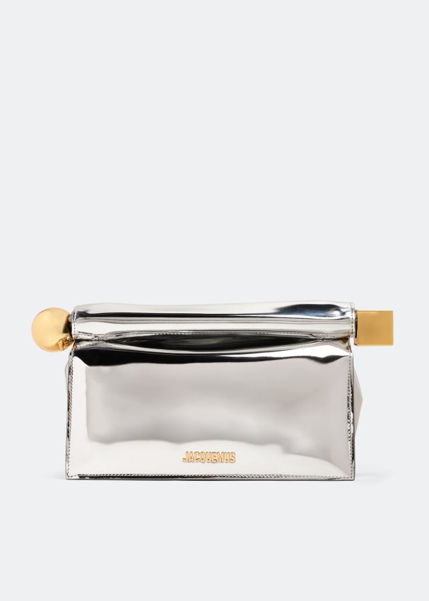 Shop Jacquemus Le Chouchou La Pochette Rond Carre Clutch