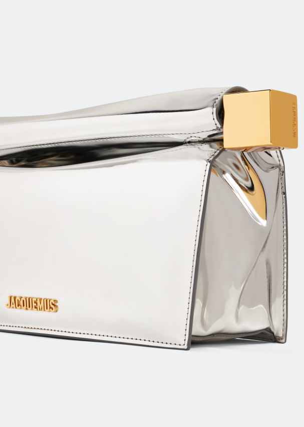 Shop Jacquemus Le Chouchou La Pochette Rond Carre Clutch