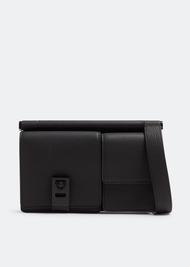 Ferragamo Multi-pocket crossbody bag for Men - Black in UAE